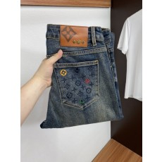 루이비통 슬림 스트레이트 청바지 001-275699