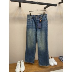 레트로 가죽 포켓 청바지 001-275714