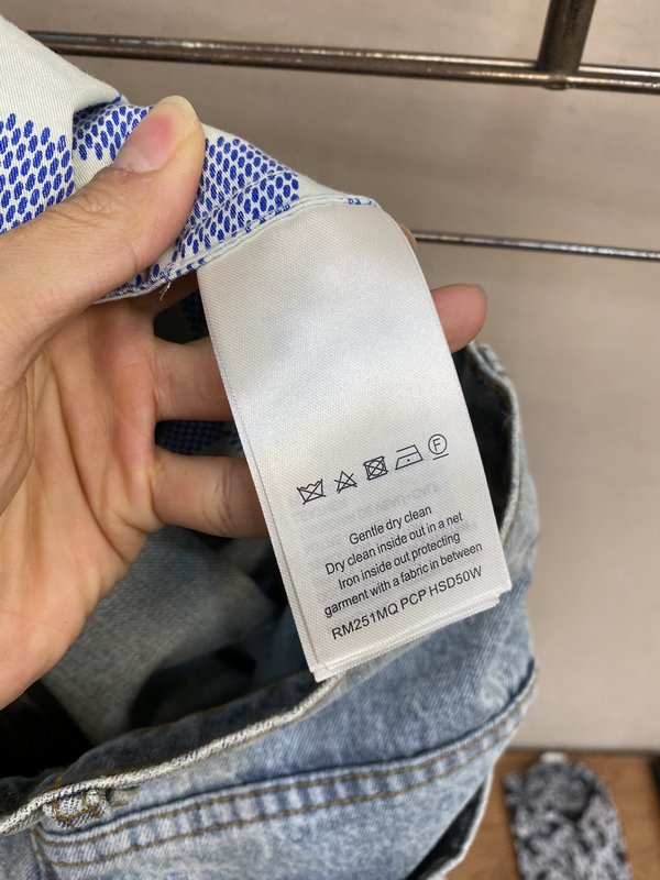 LV 세척 데님 와이드 레그 진 001-275720