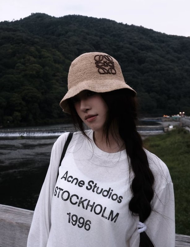 로에베 라피아 버킷햇 001-275874