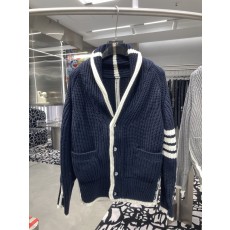 라운드넥 울 두꺼운 니트 가디건 001-276038