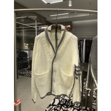 라운드넥 울 두꺼운 니트 가디건 001-276039