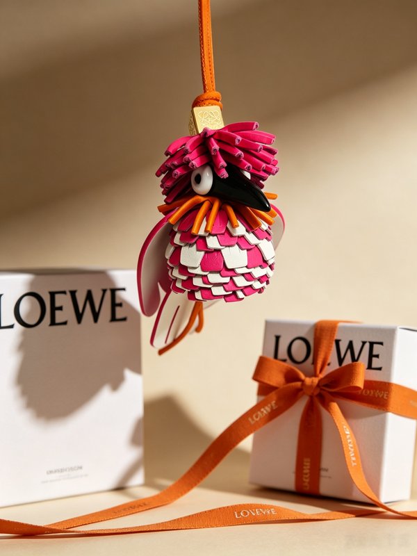 LOEWE Anagram 동물 테마 키링 001-276417