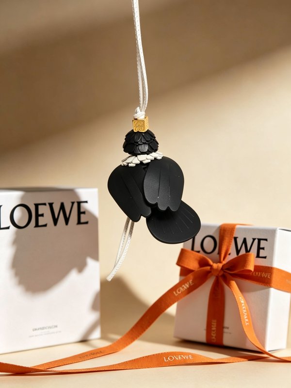 LOEWE Anagram 동물 테마 키링 펜던트 001-276418