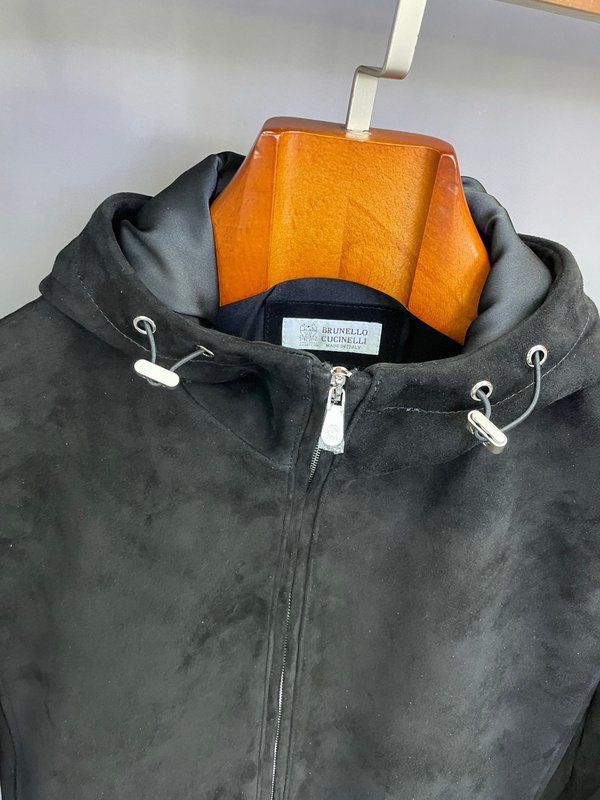 Brunello Cucinelli BC 스웨이드 후드 001-276499