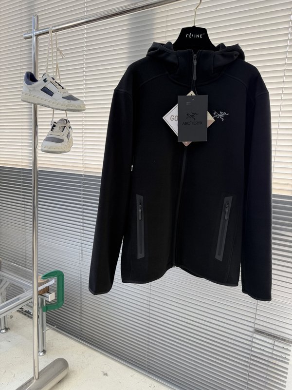 아크테릭스 후드 플리스 지퍼 카디건 자켓 001-276828