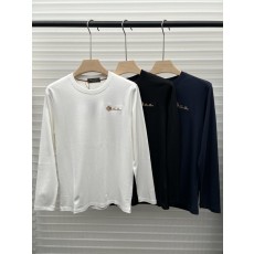 LP 클래식 레터링 자수 라운드넥 긴팔 티셔츠 001-276970
