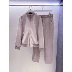 클래식 로고 자수 스탠드 칼라 오픈 카디건 조거 팬츠 001-277007