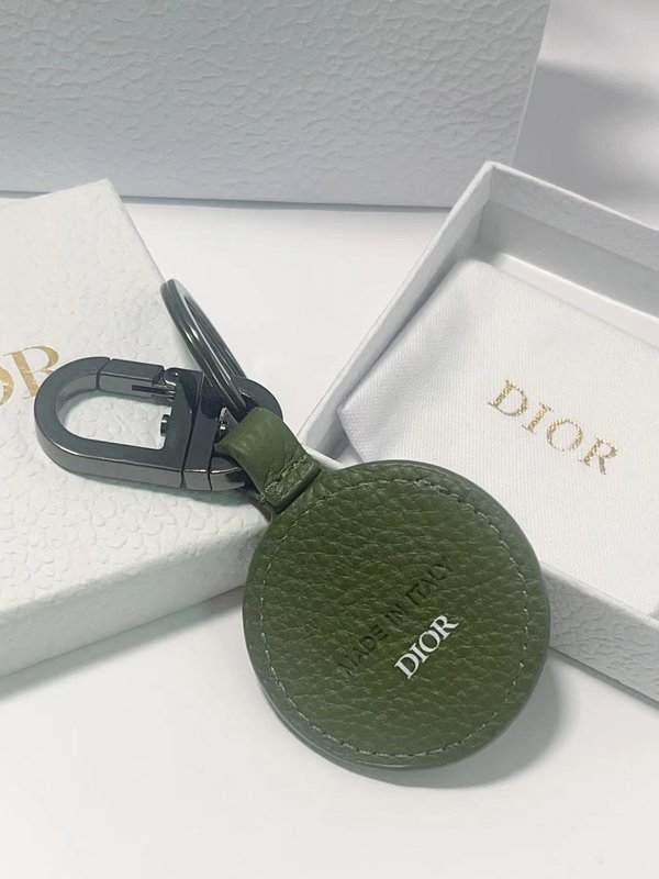 CD Diamond 키체인 올리브 그레인 소가죽 001-277033