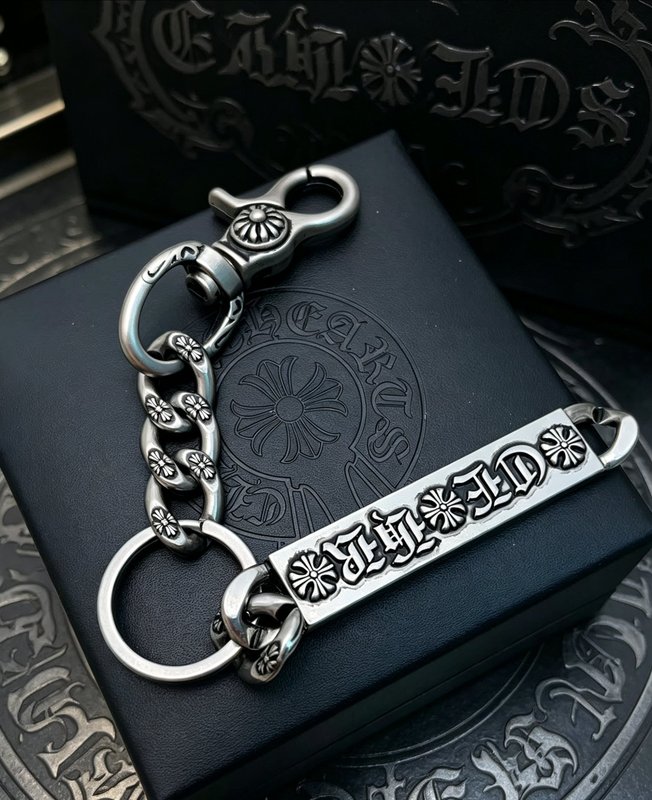 Chrome Hearts 크로스 플라워 명판 키링 001-277090