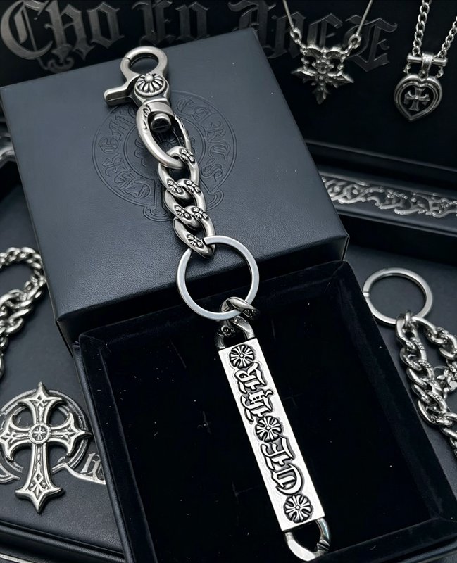 Chrome Hearts 크로스 플라워 명판 키링 001-277090