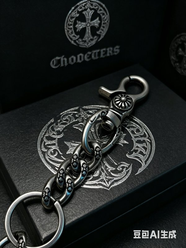Chrome Hearts 크로스 플라워 명판 키링 001-277090