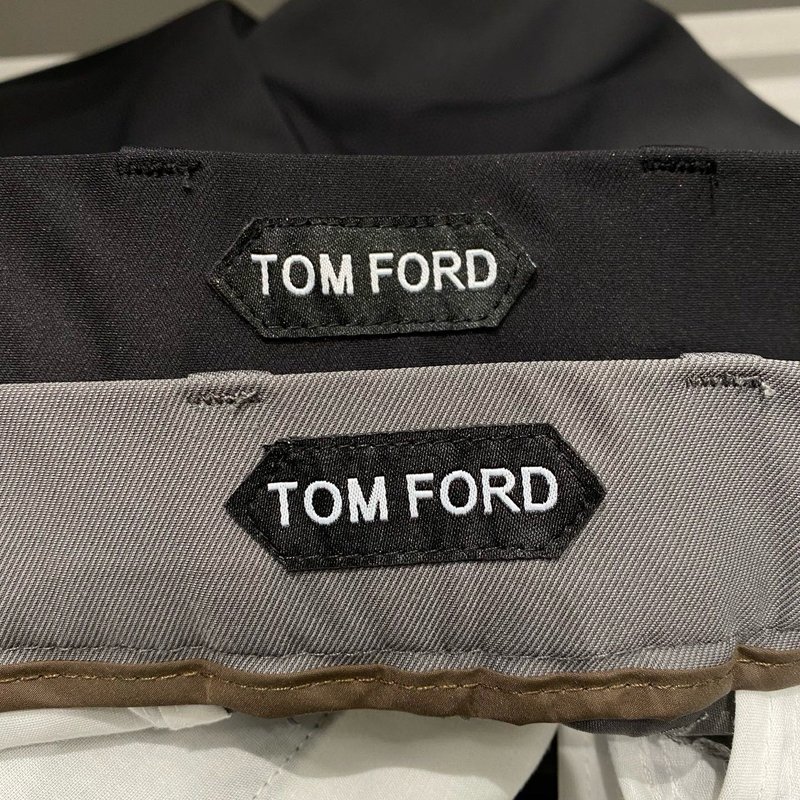 Tom Ford 남성 슬림핏 코튼 정장 바지 001-277124