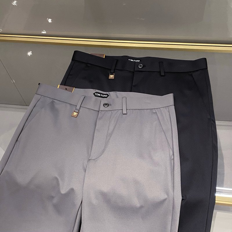 Tom Ford 남성 슬림핏 코튼 정장 바지 001-277124