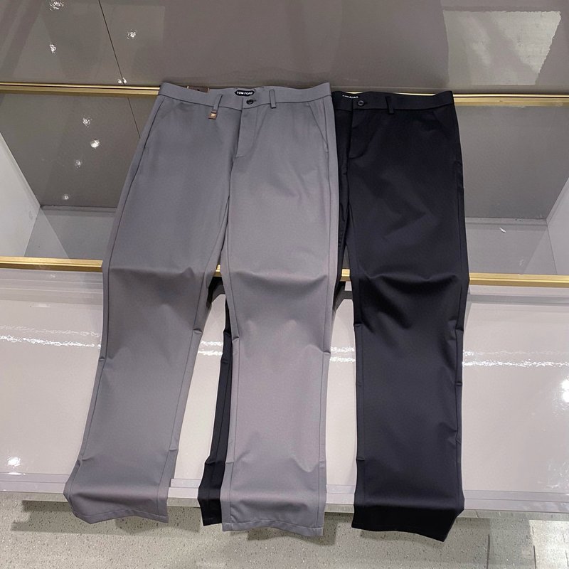 Tom Ford 남성 슬림핏 코튼 정장 바지 001-277124