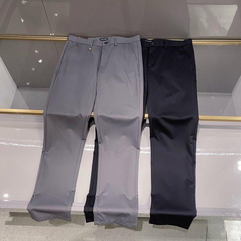 Tom Ford 남성 코튼 슬림핏 정장 바지 001-277169