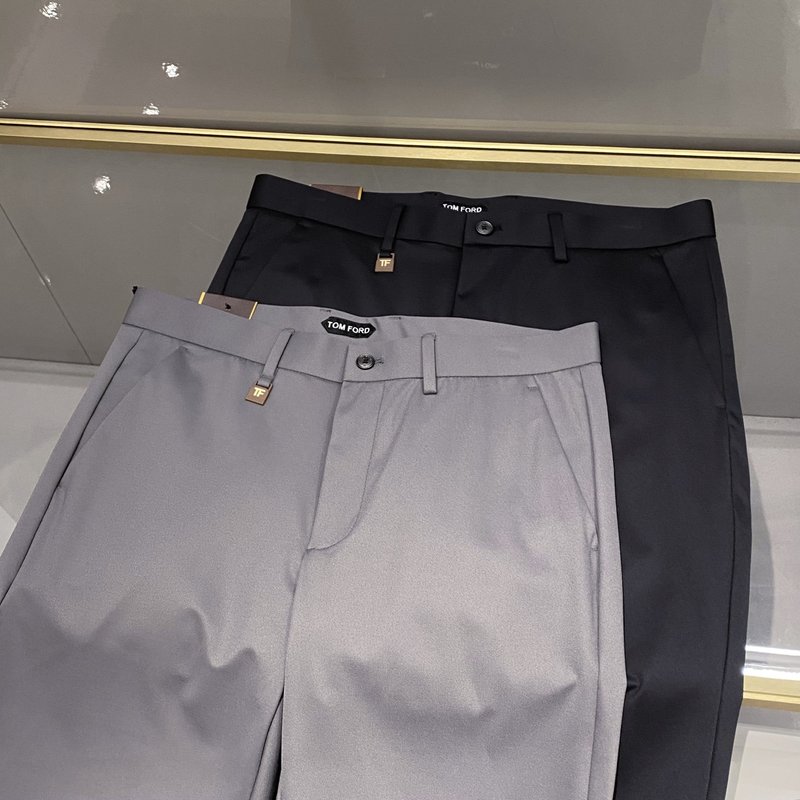 Tom Ford 남성용 슬림핏 순면 정장 바지 001-277172