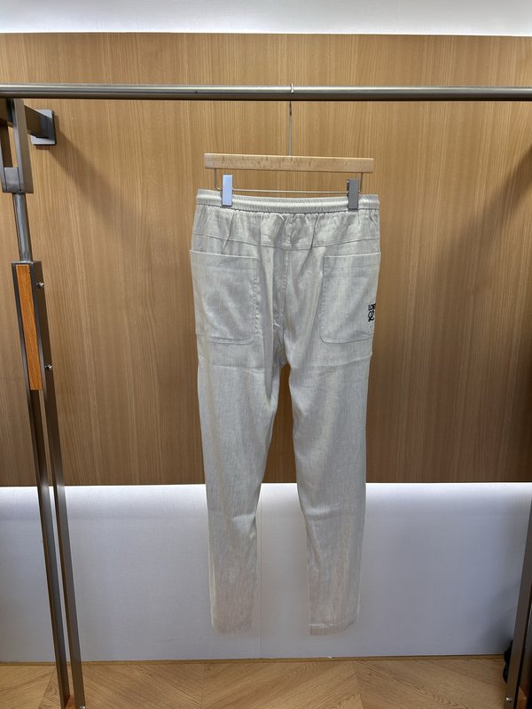 로에베 자수 린넨 팬츠 001-277202