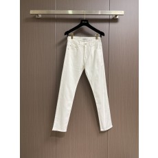 LOEWE 자수 스트레이트 롱 팬츠 001-277205
