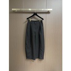 로에베 가죽 라벨 스트레이트 팬츠 001-277214