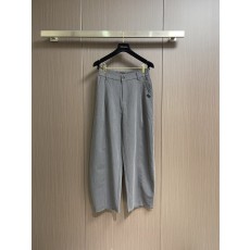 로에베 가죽 로고 스트레이트 팬츠 001-277215