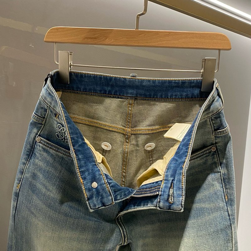 로에베 남성 블랙 그레이 청바지 001-277218