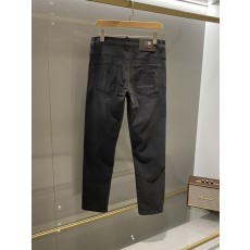 로에베 남성 블랙그레이 스트레치 데님 팬츠 001-277227