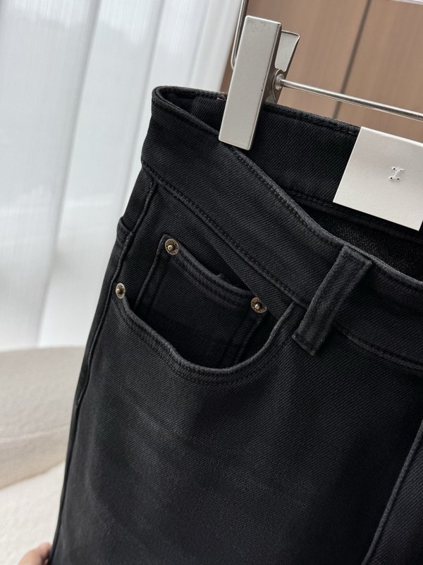 로에베 스트레이트 워싱 데님 팬츠 001-277257