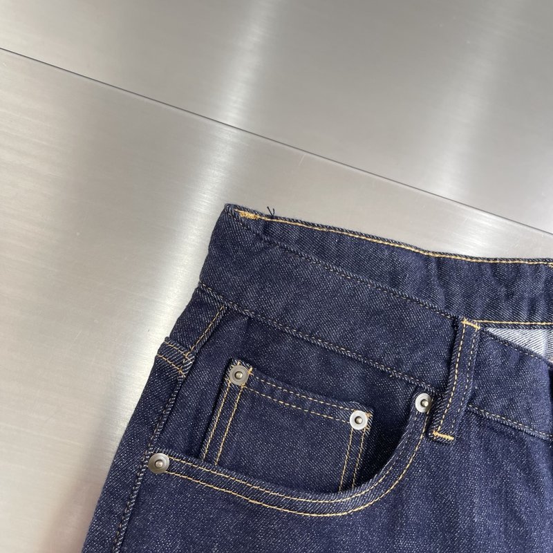 로에베 남성 블루 하이 스트레치 데님 팬츠 001-277258
