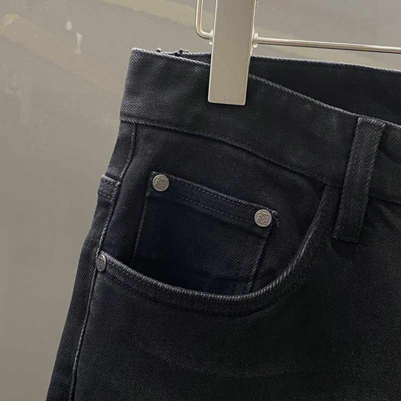 로에베 남성 패션 블랙 청바지 001-277265
