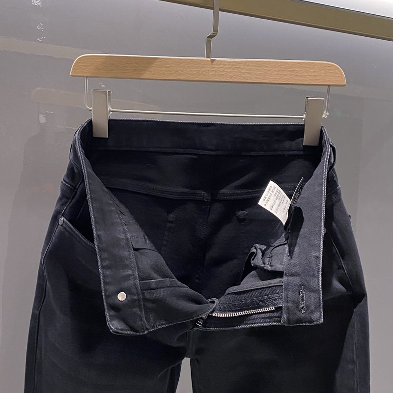 로에베 남성 패션 블랙 청바지 001-277265