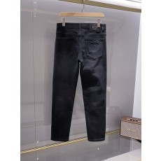 로에베 남성 패션 블랙 청바지 001-277265