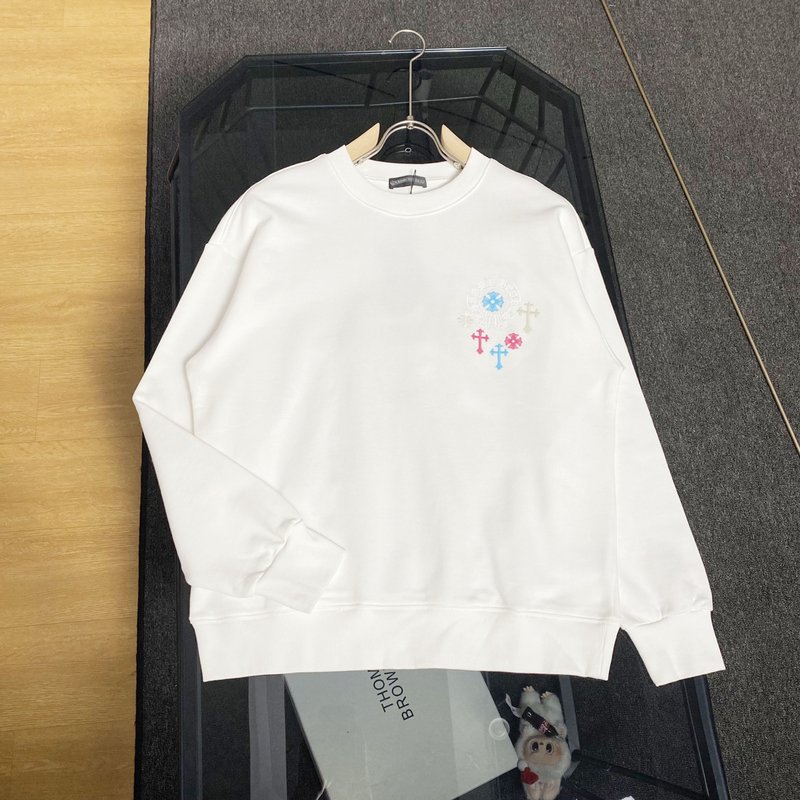 크롬하츠 7색 크로스 자수 면 중량 후드티 001-277450