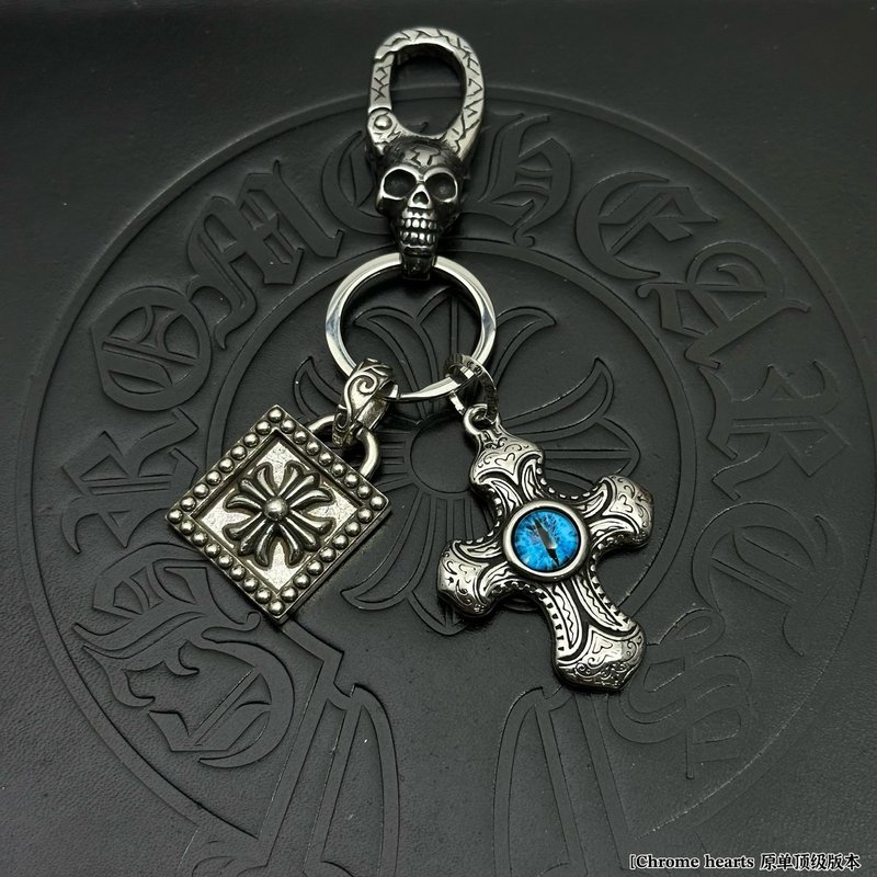 크롬 하트 열쇠고리 걸이 001-277698
