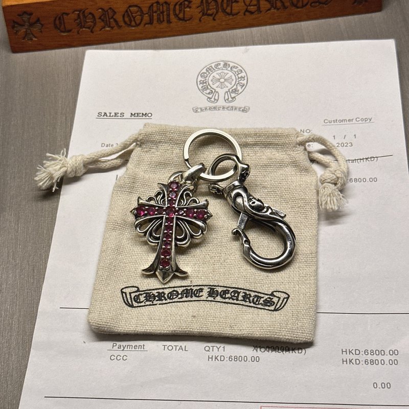 크롬 하트 키링 001-277699