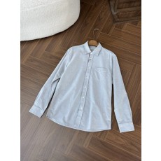 버버리 카라 그린 트림 롱슬리브 셔츠 001-277738
