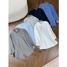 버버리 남성용 순색 긴팔 셔츠 001-277737