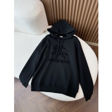 버버리 전마 로고 자수 후드 스웨트셔츠 001-277789