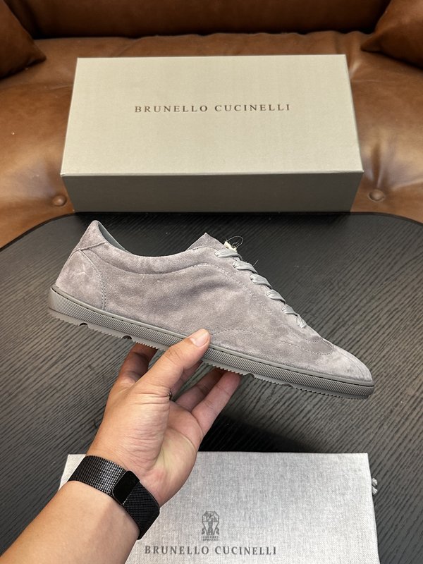 Brunello Cucinelli 스웨이드 고무창 운동 001-277859