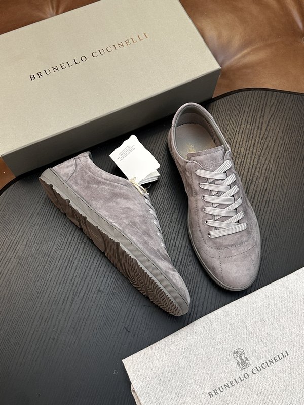 Brunello Cucinelli 스웨이드 고무창 운동 001-277859