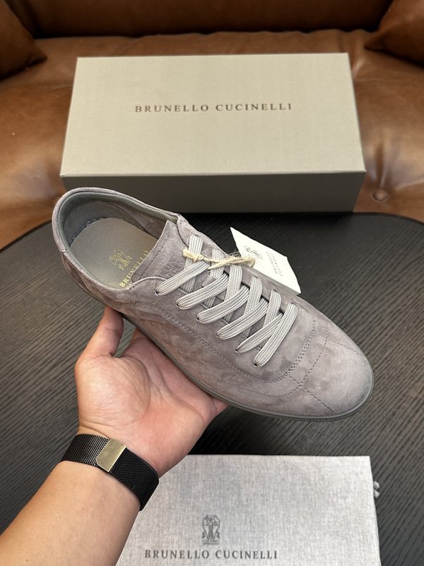 Brunello Cucinelli 스웨이드 고무창 운동 001-277859