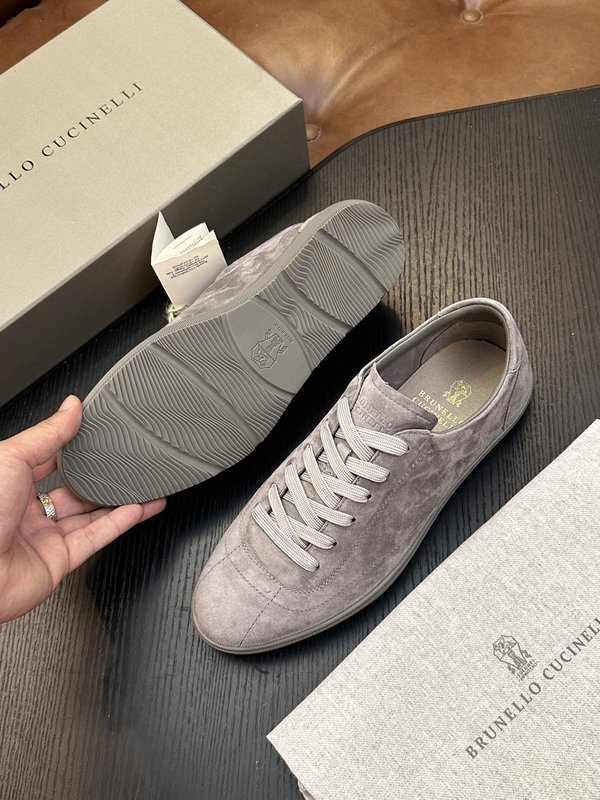 Brunello Cucinelli 스웨이드 고무창 운동 001-277859