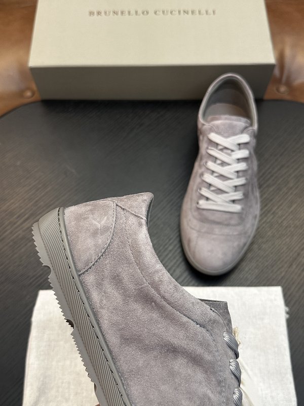 Brunello Cucinelli 스웨이드 고무창 운동 001-277859