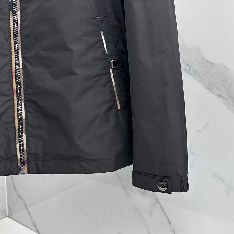 버버리 남성용 입식 칼라 재킷 001-277910