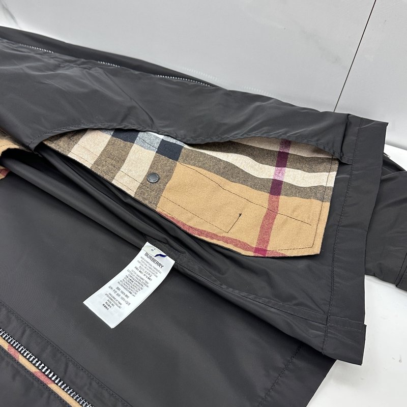 버버리 남성용 입식 칼라 재킷 001-277910