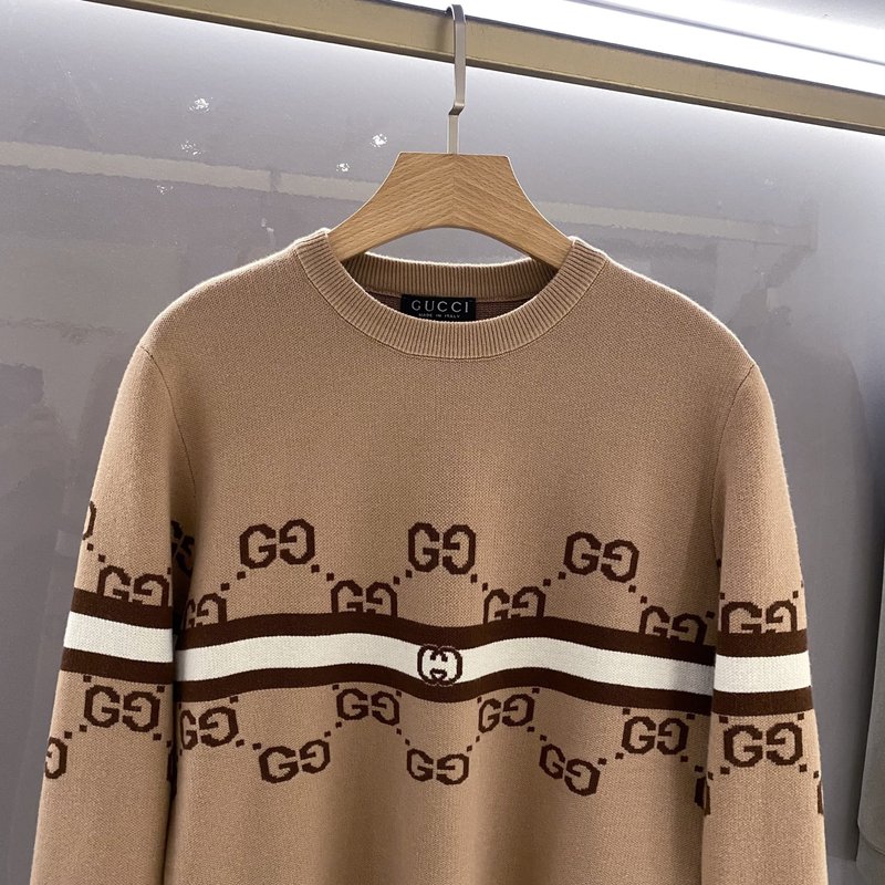 GUCCI 남성 자카드 라운드 니트 001-277950