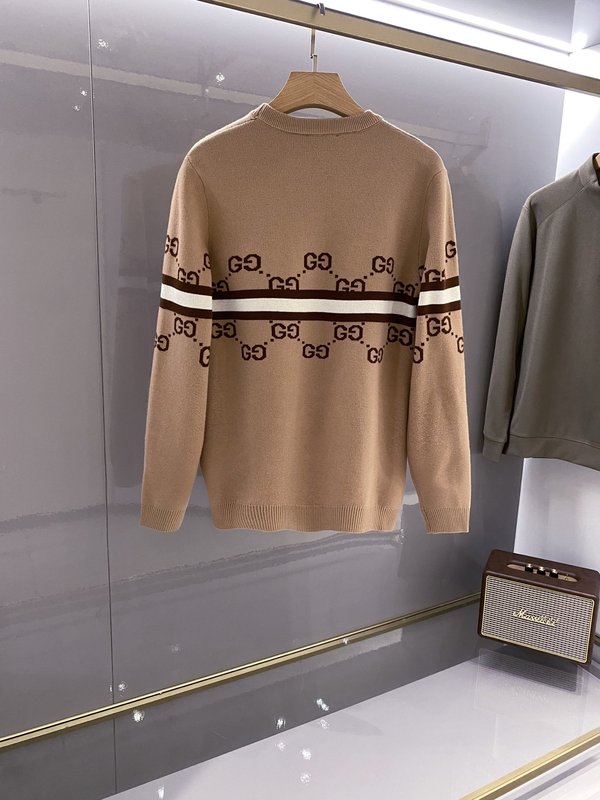 GUCCI 남성 자카드 라운드 니트 001-277950