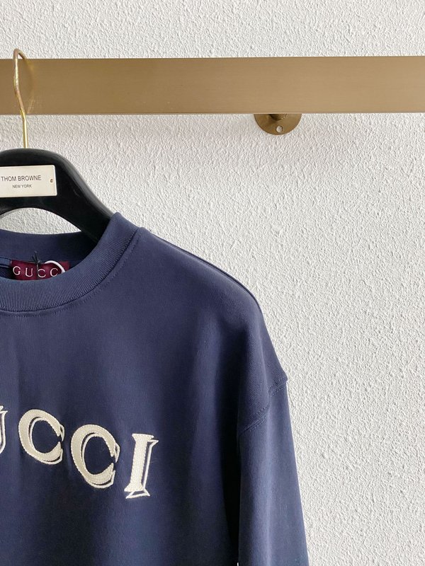 Gucci 레터 자수 로고 스웨트셔츠 001-277957