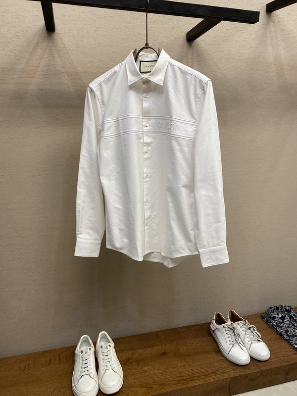 Gucci 피케 코튼 반팔 셔츠 심플 001-277961