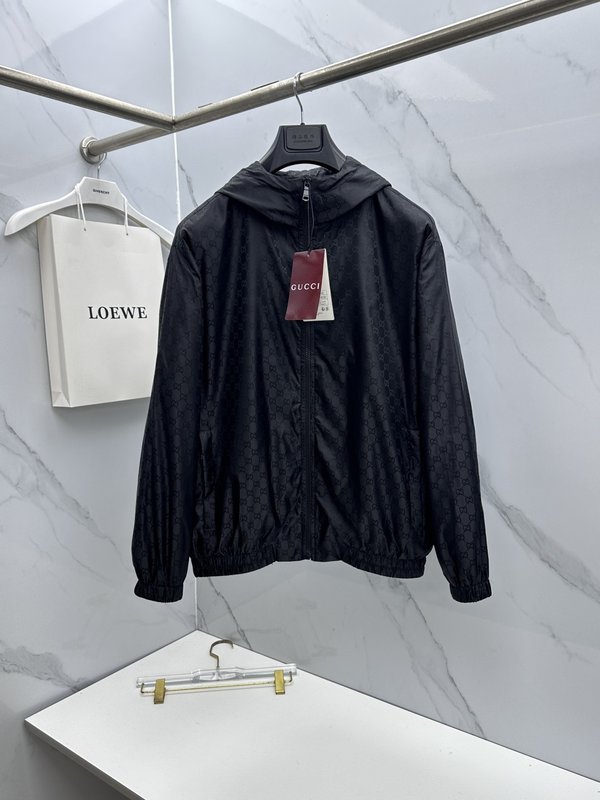 Gucci 자카드 후드 집업 재킷 001-277988